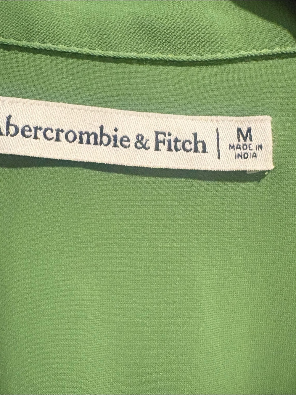 Abercrombie Fitch Shirt Dress Twist Front Matcha Sage Green M Office Siren - Picture 5 of 8